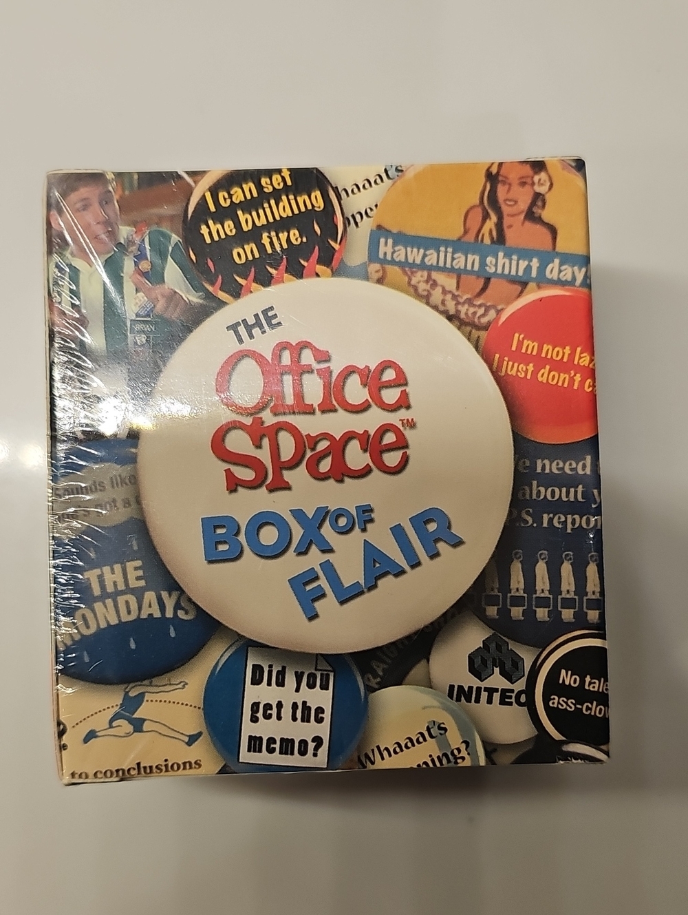 NIP Office Space Box Of Flair 15 Pins And Booklet